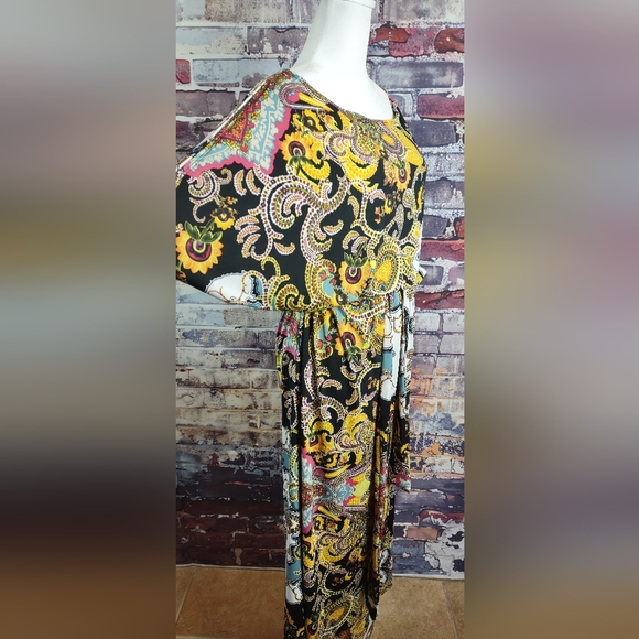 Tiana B. Paisley/Floral Print Stretch Knit Dress - Picture 2 of 9